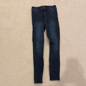 A&F Simone High Rise Super Skinny Dark Wash Jeans